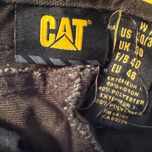 CAT Brown Cargo work pants.  30/32